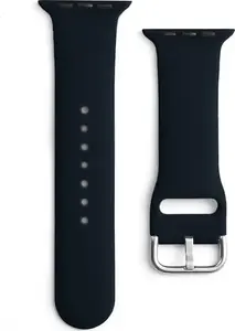 Hurtel Silicone Strap for Apple Watch Ultra 49mm / 8 / 7 / 6 / 5 / 4 / 3 / 2 / SE 45/44/42mm, Black