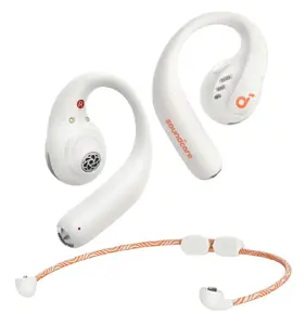 Soundcore AeroFit Pro bezvadu austiņas ar ausu āķiem, Bluetooth, baltas
