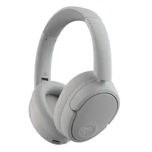 JLab Lux ANC Wireless Circumaural Headset with Bluetooth, White
