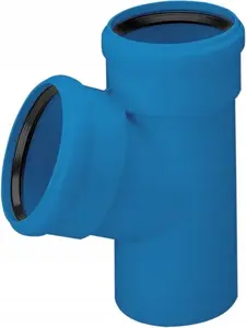 Тройник MAGNAPLAST ULTRA-dB UdBEA 110/75/67 малошумный синий