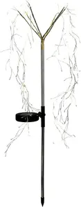 Садовый светильник на колышке Saska Garden Fireworks Tree, серебристый