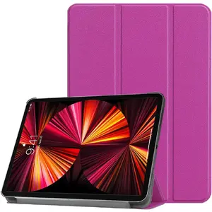 iLike Tri-Fold Eco-Leather Stand Case for Tab P12 12.7 Tablet, Purple
