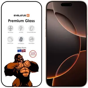 EVE iPhone 16 Pro Max Screen Protector, Corning Gorilla Glass, 3D Full Cover, Anti-Static