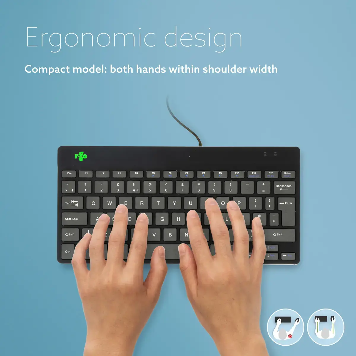 R-Go Tools Compact Break Ergonomic Keyboard Photo 5
