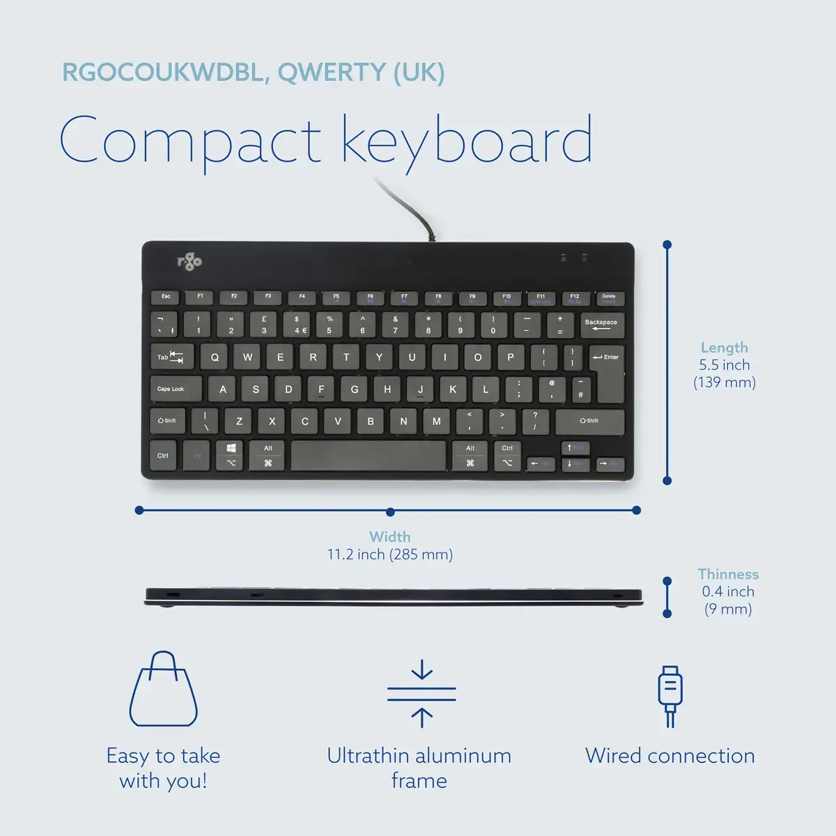 R-Go Tools Compact Break Ergonomic Keyboard Photo 9