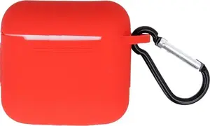 TelForceOne Protective Case for AirPods 3, Red with Hook