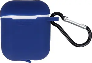 TelForceOne Protective Case with Hook for AirPods 1/2 Navy Blue