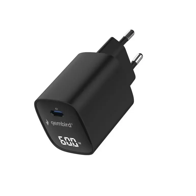 Gembird TA-UC-1C-PD60LCD-01-BK 60W USB Type-C Charger Photo 3