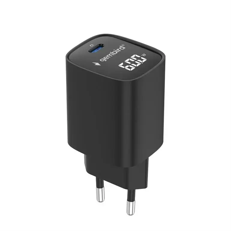 Gembird TA-UC-1C-PD60LCD-01-BK 60W USB Type-C Charger Photo 4