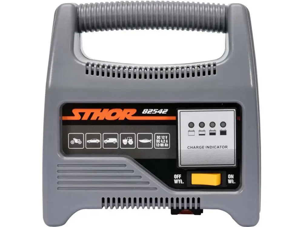 Sthor 82542 12V 6A Vehicle Battery Charger Photo 2