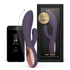 Lelo Ina Thrust Rabbit Vibrator with Dynamic Thrust Technology, Purple