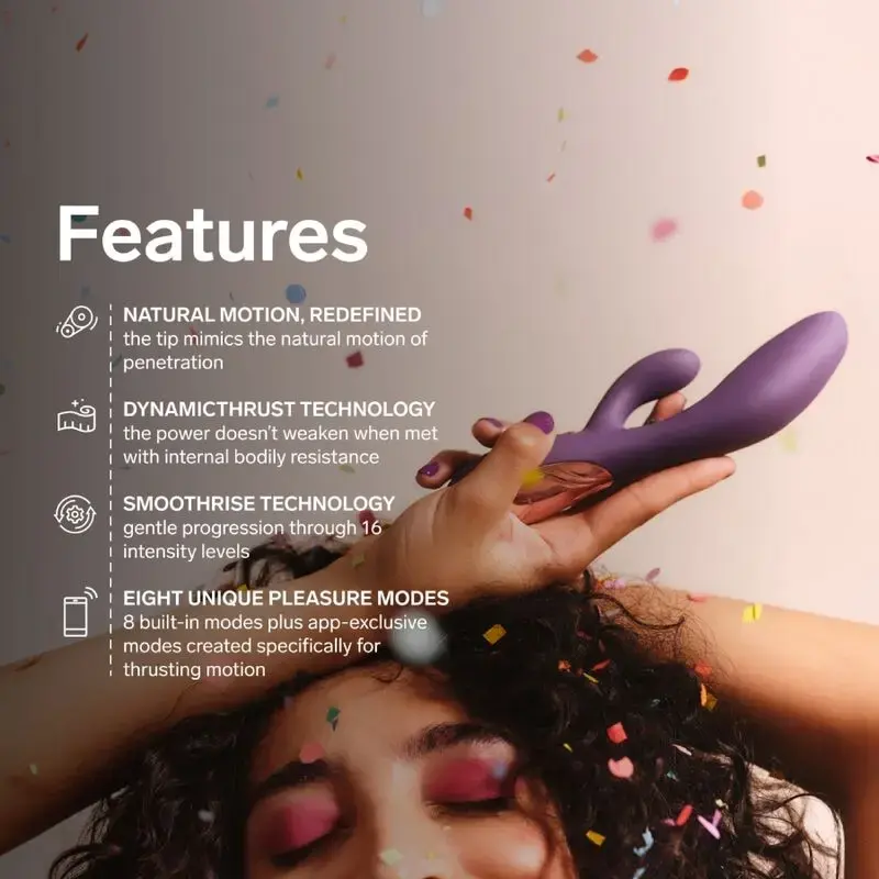 Вибратор Lelo Ina Thrust Rabbit - Фиолетовый Photo 8