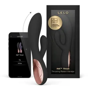 Вибратор Lelo Ina Thrust Rabbit с технологией Dynamic Thrust, черный