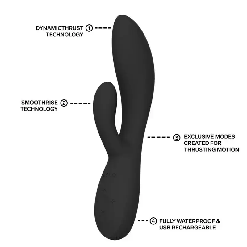 Вибратор Lelo Ina Thrust Rabbit - черный Photo 8