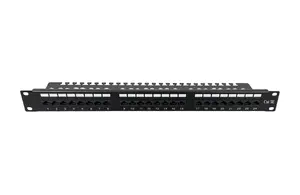 Lanview LVR-CAT5E-UTP-LSA Patch Panel Black 1U Steel Compatible with CAT5e Cables