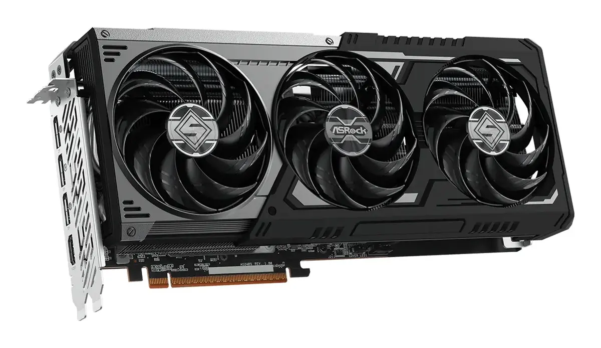 Видеокарта ASRock Radeon RX 9070 GRE Steel Legend 12GB Photo 4