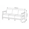 Трехместный садовый диван Keter Scandi Linea Photo 4