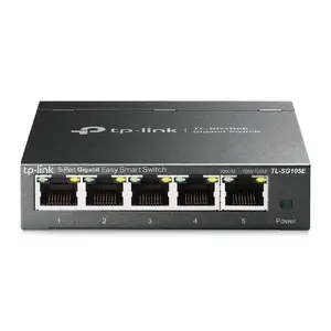 TP-Link TL-SG105E pārvaldāms L2 Gigabit Ethernet tīkla komutators ar 5 RJ-45 pieslēgvietām