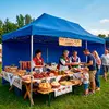 Dārza telts Springos 3x6 m zila - Izturīgs paviljons Photo 6