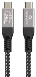 Gembird Premium USB4 Type-C uz Type-C kabelis, 240W, 0.5m