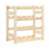Springos WF0006 Pine Wood Bottle Rack Photo 10