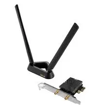 Адаптер Asus PCE-BE92BT WiFi 7 Bluetooth 5.4 PCIe BE9300 трехдиапазонный с 2 внешними антеннами
