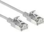 ACT CAT6A S/FTP Slimline tīkla kabelis, 0.5 m, LSZH, RJ45, pelēks