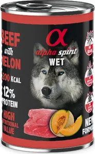 Влажный корм для собак Alpha Spirit Говядина с дыней 400 г