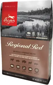 Сухой корм для взрослых собак Orijen Regional Red с говядиной, ягненком и свининой 11.4 кг