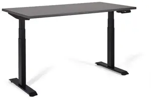 UNIQUE ACTIVE I elektriski regulējams galds 140x70 cm, melns