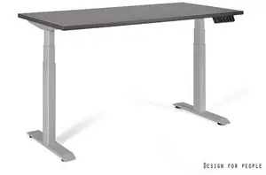 UNIQUE ACTIVE I elektriski regulējams galds 140x70 cm antracīta krāsā