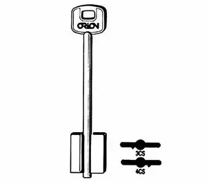 JMA Blank Key 4CS for CISA CI-3G Locks