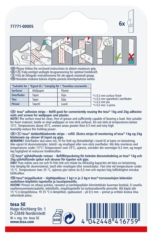 Tesa 77771 Powerstrips Adhesive Strips Photo 2