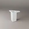 Мебельная ножка REI 40x40x100 мм - белая Photo 3
