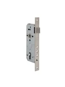 Siba 10152/3MR Mortise Lock, Chrome Plated, Without Cylinder