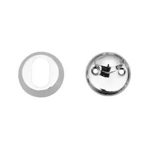 MP MUZ-35-13 Door Cylinder Plate, 13mm, Chrome Plated