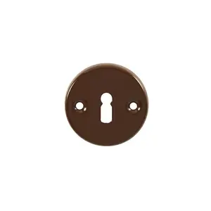 BARCZ Escutcheon with Key Hole, Brown