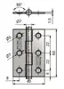 TKZ J2 KZ60 Door Hinges Photo 2