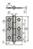 TKZ J2 KZ60 Window Hinge Photo 3