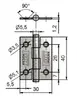 TKZ J3 KZ40 Window Hinge Photo 2
