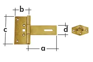 DOMAX 8711 durvju aizbīdnis, dzeltens, 150 mm x 100 mm