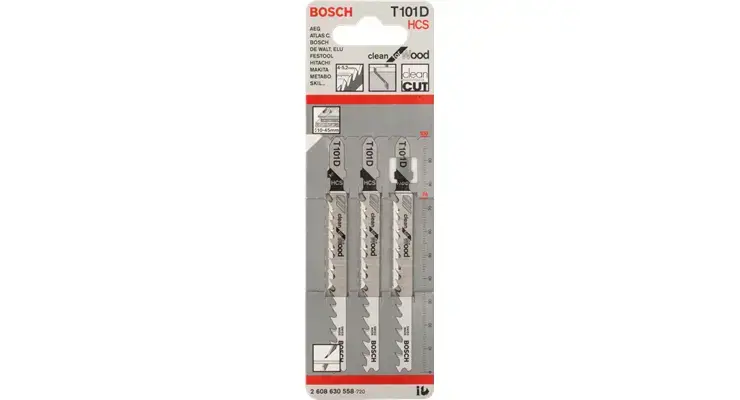 Bosch T 101 D Clean for Wood Jigsaw Blades Photo 2