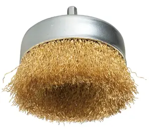 Makita D-73645 Wire Cup Brush Brass Coated for Angle Grinder