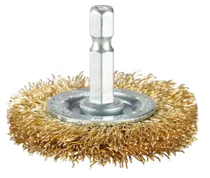 Makita D-73667 Brass Coated Wire Wheel Brush for Angle Grinder
