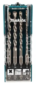 Makita D-74756 SDS-Plus TCT Drill Bit Set, 4-Piece