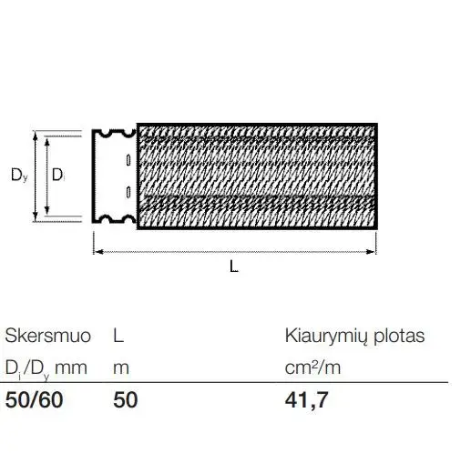 Wavin Drainage Pipe with Geotextile Filter, Ø 50/60 mm Photo 3