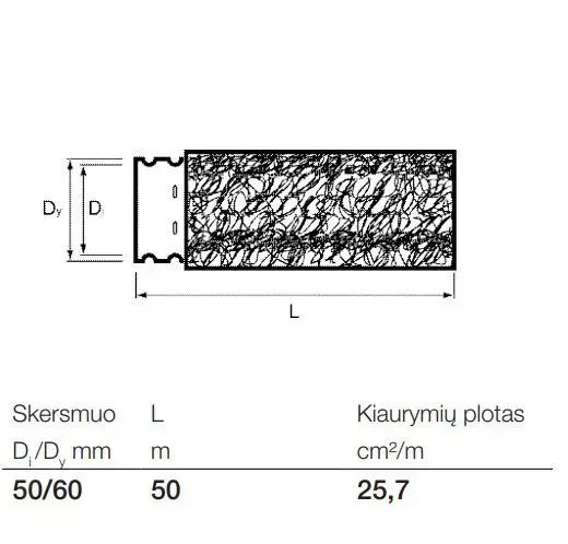 Wavin Drainage Pipe with Coconut Filter Ø 50/60 mm 50 m Photo 2