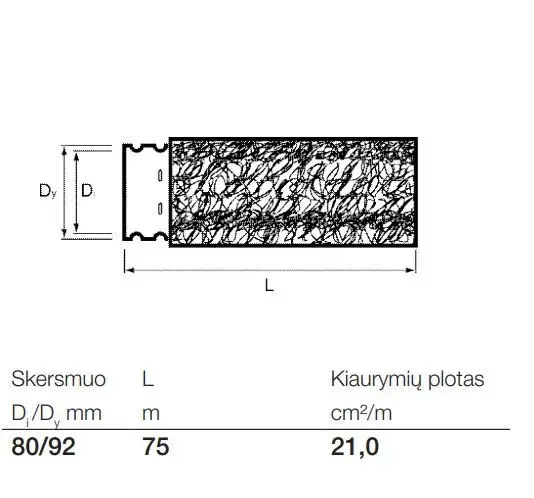 Wavin Drainage Pipe with Coconut Filter Ø 80/92 mm 50 m Photo 3