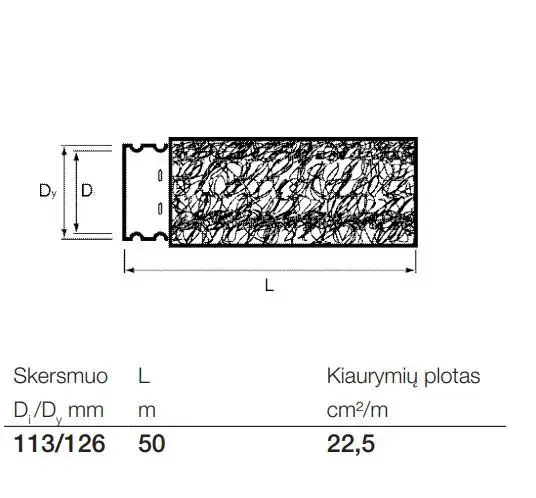 Wavin Drainage Pipe with Coconut Filter 113/126 mm 50 m Photo 3