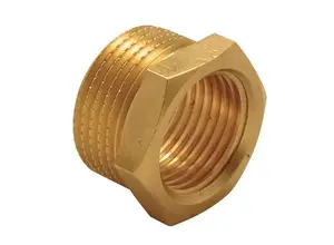 TDM Brass pārejas nipelis 1 1/4" x 3/4" ārējā/iekšējā vītne